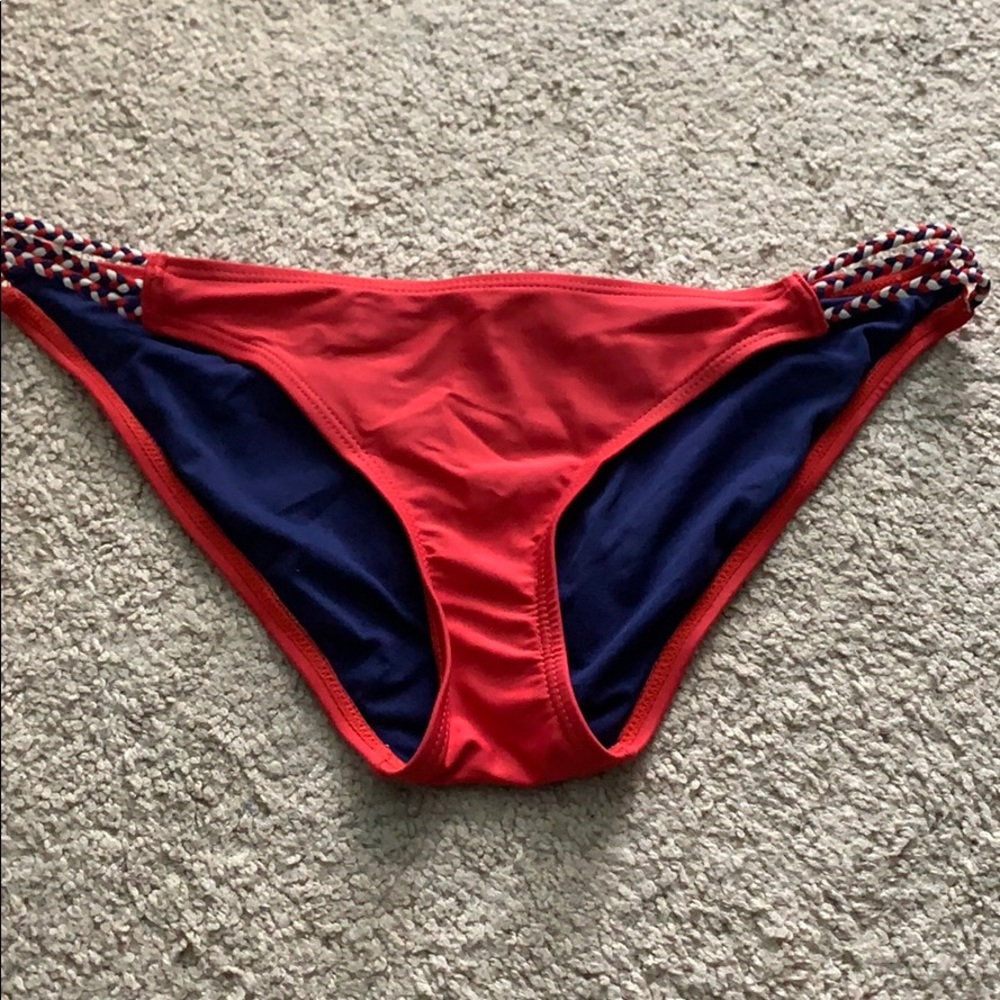 Red white and blue tankini bottoms